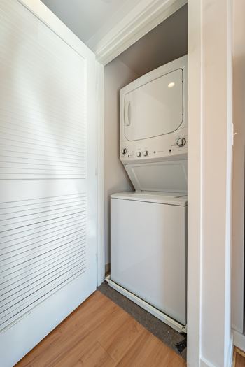 Washer and dryer at 1600 Pennsylvania Ave SE Apartments, Washington, Washington